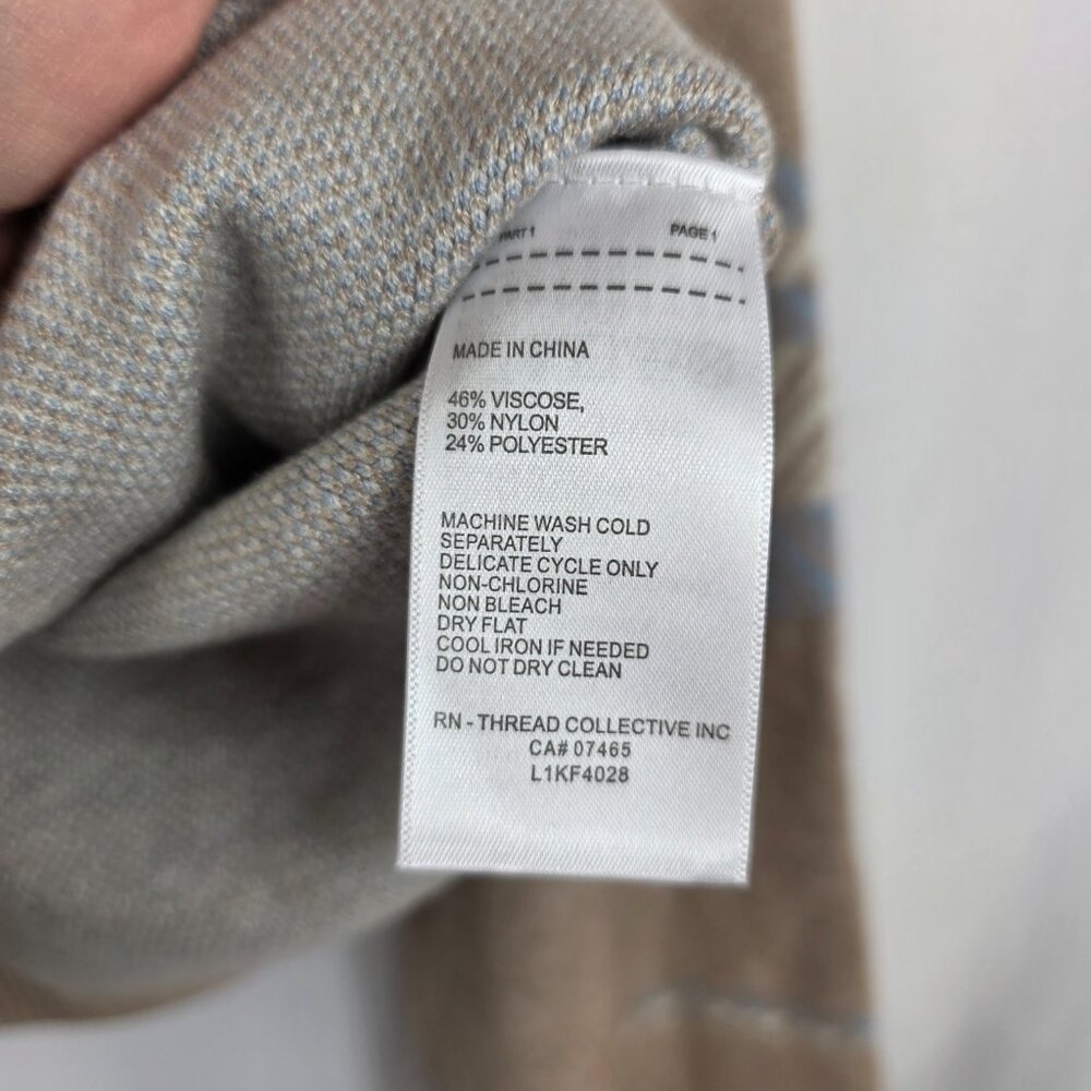 Laundry by Shelli Segal Beige Jacquard Plaid Sweater Women's Size Medium - Picture 10 of 15